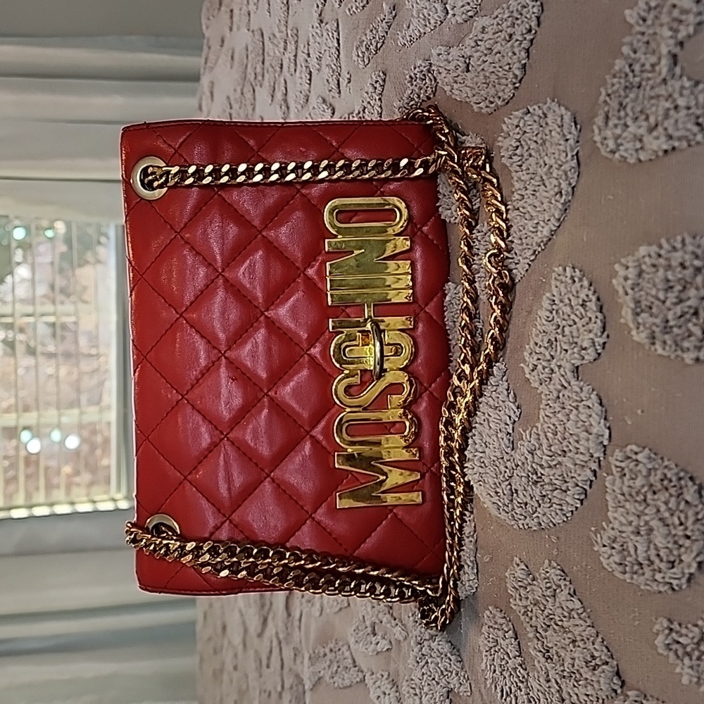 Vintage Quilted Moschino Flap Bag